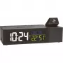 TFA 60.5014.01 Radio-Controlled Projection Alarm Clock with Indoor Climate SHOW, Black