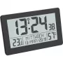 TFA Dostmann 60.2557.01 Radio-Controlled Clock with Room Climate, Large Display, Black