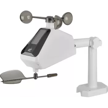 TFA TFA.me ID-A2 Wind Transmitter 30.3904.02 Solar-Powered Wireless Anemometer 868 MHz White