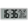 TFA 60.4525.02 White Digital Radio Controlled Clock with Indoor Climate