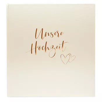 Goldbuch Herzklopfen Wedding Photo Album 30x31 cm 60 White Pages Model 08174