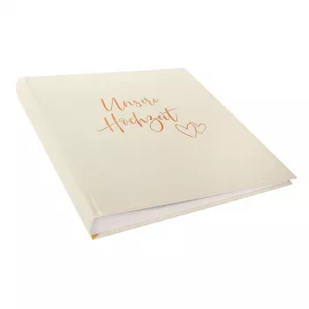 Goldbuch Herzklopfen Wedding Photo Album 30x31 cm 60 White Pages Model 08174