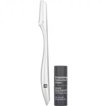 ZWILLING Facial Hair Razor with Double Edge Blade - Stainless Steel Safety Razor