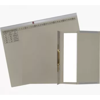 Exacompta 370110B Conventional File Folder - Cardboard - Grey - 320 g/m² - 265 x 316 mm