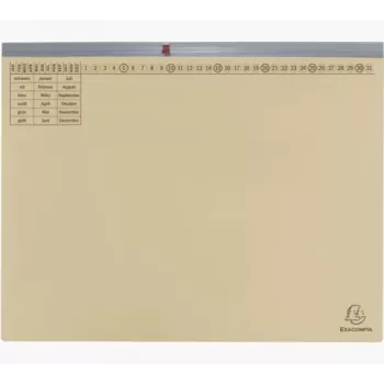 Exacompta 370122B Conventional File Folder - Cardboard - 320 g/m² - 265 x 316 mm - Pack of 1 - Buff
