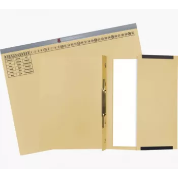 Exacompta 370122B Conventional File Folder - Cardboard - 320 g/m² - 265 x 316 mm - Pack of 1 - Buff