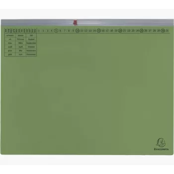 Exacompta 370125B Conventional File Folder - Cardboard - Green - 320 g/m² - 265 mm - 316 mm
