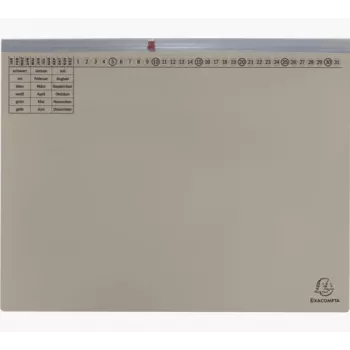 Exacompta 370210B Conventional File Folder - Cardboard - Grey - 320 gsm - 265 x 316 mm - A4