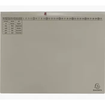 Exacompta 370310B - Conventional File Folder - Cardboard - Grey - 320 g/m² - 265 x 316 mm - A4
