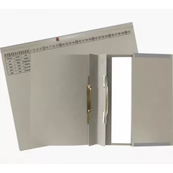 Exacompta 370310B - Conventional File Folder - Cardboard - Grey - 320 g/m² - 265 x 316 mm - A4