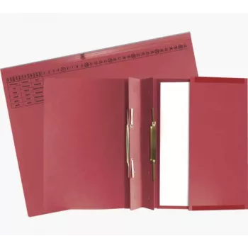 Exacompta 370403B Conventional File Folder - Cardboard - Red - 320 g/m² - 265 x 316 mm