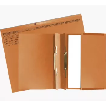 Exacompta 370409B Conventional Document Folder - Cardboard - Orange - 320 g/m² - 265 mm - 316 mm