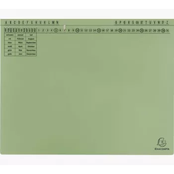 Exacompta 371125B Conventional File Folder - Cardboard - Green - 320 g/m² - 265 mm - 316 mm