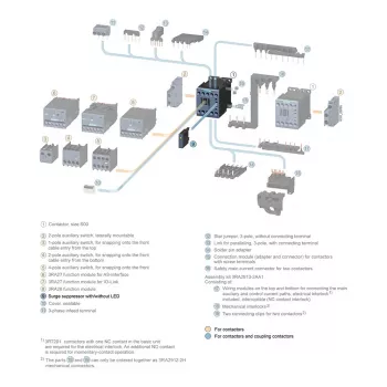 Siemens 3RT2916-1BD00 Surge Suppressor / Overvoltage Limiter 127-240VAC 150-250V for SIRIUS 3RT2 Contactors