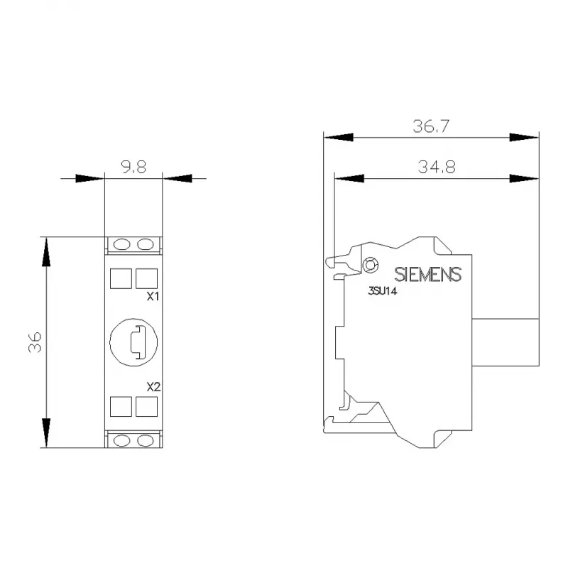 Siemens SIRIUS ACT LED Module with Integrated LED AC/DC 24V White