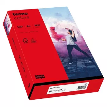 Papyrus Tecno Colors A4 Copy Paper, Intense Red, 160 g/m2, 250 Sheets