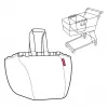 Reisenthel Easyshoppingbag Black - 30L Shopping Bag with Trolley Attachment