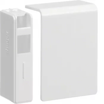 HAGER SL2005569016 SL Cable Trunking End Cap 20x55mm Traffic White