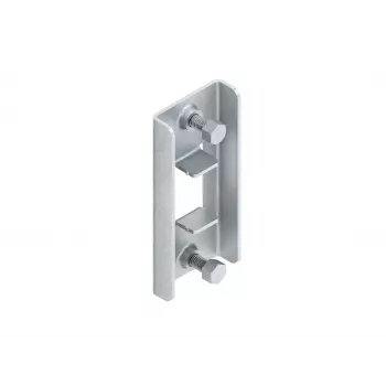 Niedax TZK 86-96 S Intermediate Clamp for C-Rails 2986 and 2996, Strip Galvanized Steel