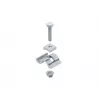 Niedax SPKM 25 F Clamping Claw, 25 mm Clamping Range, Hot-Dip Galvanized Steel