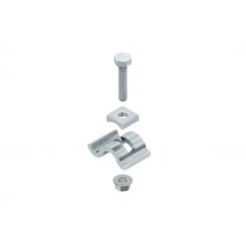 Niedax SPKM 25 F Clamping Claw, 25 mm Clamping Range, Hot-Dip Galvanized Steel
