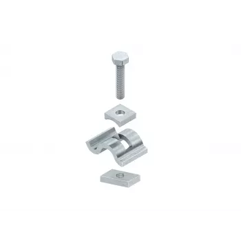 Niedax SPKGM 25 F Clamping Claw, Hot-Dip Galvanized Steel, M8, 25 mm Clamping Range