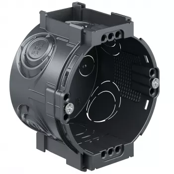 Kaiser Elektro UP1 Flush-Mounted Device Box 4x3 1056-05 with Screw Domes and Device Screws