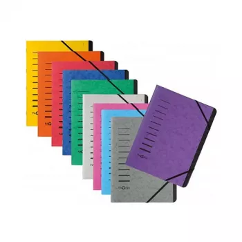 Pagna 40058-03 Organiser Folder A4, 7 Compartments, Green