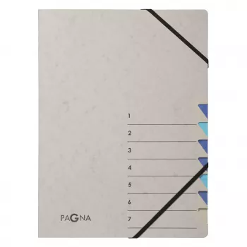 Pagna 44307-02 Ordnungsmappe 7-Compartment Organiser, A4, Grey