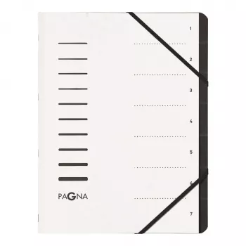 Pagna 40058-08 Ordnungsmappe 7-Compartment Organiser, A4, White
