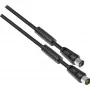 GoodConnections TV Antenna Cable, Coax Plug to Coax Socket (Nickel-Plated), 2x Ferrite Core, 2x Shielded, Class A, 9.5 m