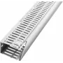 LICATEC Terminal F 2000 Wiring Duct 100x80mm Light Grey RAL 7035 Halogen-Free 7384-1
