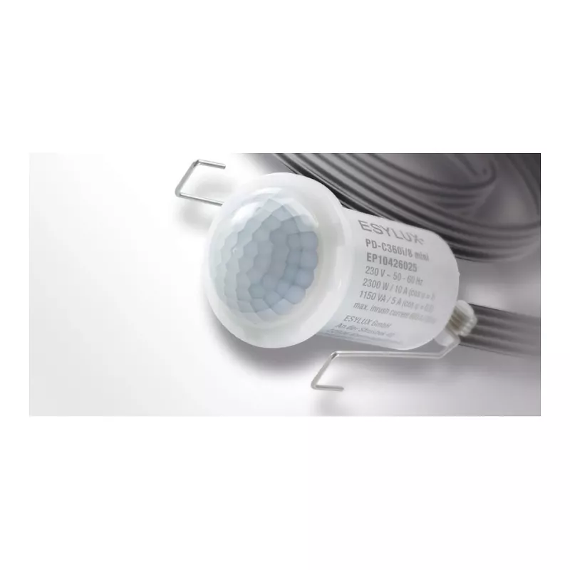 ESYLUX EP10426155 Wireless Ceiling Presence Detector 360° 8m IP55 White