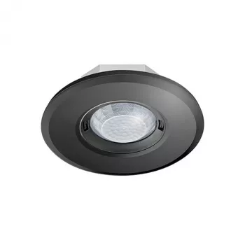 ESYLUX PD-FLAT 360i/8 RB Ceiling Flush-Mounted Motion Detector, Black, 360°, 8m Range