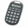 Genie 982 AM Pocket Calculator with Protective Case, 8-Digit LCD Display, Dual Power (Solar & Battery), Black/Grey