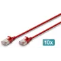 DIGITUS CAT 6A F-FTP Slim Patch Cable, Copper, LSZH, 0.5 m, Grey