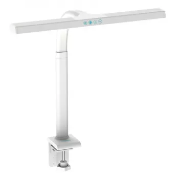 DIGITUS LED Desk Lamp, 50 cm, Black/Natural Wood, E14, 20W, Cord Switch