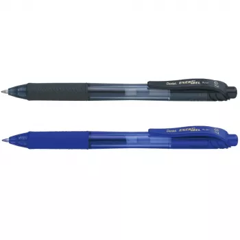 Pentel EnerGel-X BL107 Gel Roller Pen 0.35 mm Extra Fine Assorted Ink Colors 4-Pack