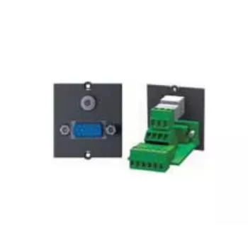 Bachmann Modular Faceplate Snap-In - HD-15 VGA Coupler Black