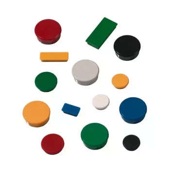 FRANKEN Magnet HM20 01 Round 24mm Red 10 Pieces/Pack