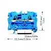 WAGO 2004-1204 TOPJOB S 2-Conductor Through Terminal Block, 800 V, 32 A, 4 mm², Gray
