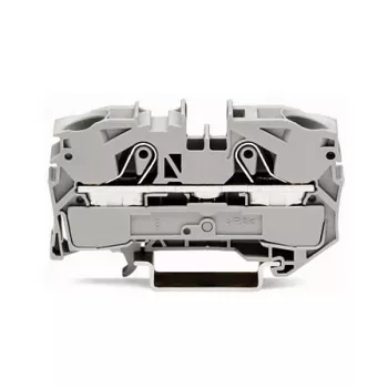WAGO 2016-1201 Through Terminal Block, 16 mm², 800 V, Gray, Push-in CAGE CLAMP