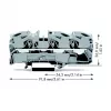 WAGO 2016-1301 Feedthrough Terminal Block - 12 mm - 91.8 mm - 36.9 mm - 800 V