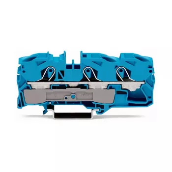 WAGO 2016-1304 TOPJOB S Through Terminal Block, 4-Conductor, 16 mm², 800 V, Gray