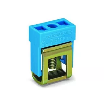 WAGO 210-281 2-Conductor DIN-Rail Terminal Block, CAGE CLAMP, Gray, 800V, 24A