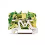 WAGO 2001-1207 2-Conductor Push-in Terminal Block, 1.5 mm², Gray, DIN Rail Mount