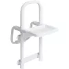 Weinberger Gratia Bathtub Boarding Aid - White/Grey, TÜV/GS Certified, Tool-Free Clamp Mounting, Max 120 kg