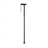 Weinberger Foldable Walking Stick - Adjustable Aluminium Cane with Ergonomic T-Handle, Black