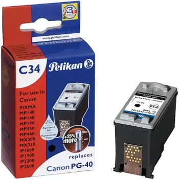 Pelikan Remanufactured Ink Cartridge for Canon PG-40 (Black, High Yield)