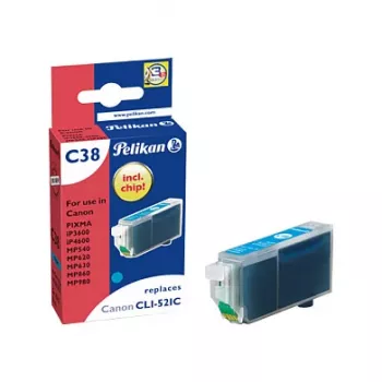 Pelikan Ink Cartridge for Canon CLI-521C Cyan
